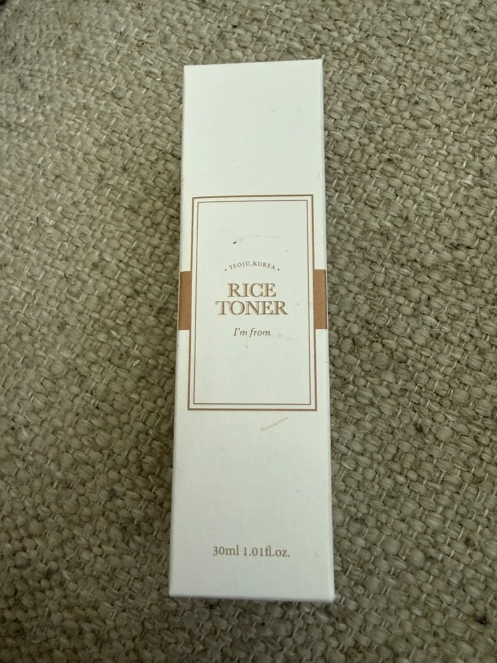 NWOT. I'm From Rice Toner Hydrating Brightening Glow K-Beauty Travel Mini 1.01 o